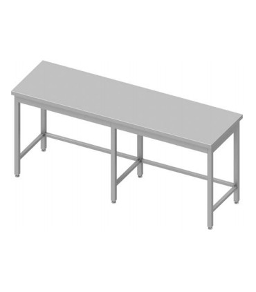 Table grande largeur centrale sans étagère avec pieds renforcés, Stalgast Table grande largeur centrale sans étagère avec pieds renforcés, Stalgast