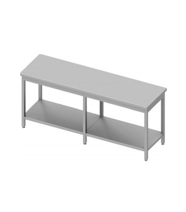 Table grande largeur centrale avec étagère, Stalgast Table grande largeur centrale avec étagère, Stalgast
