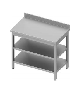 Table adossée avec 2 étagères, Stalgast
