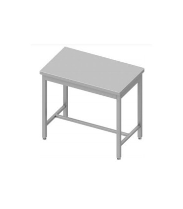 Table centrale grande largeur avec pied central sans étagère, Stalgast