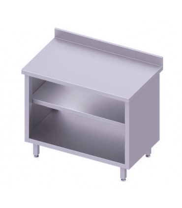 Table armoire adossée ouverte avec deux étagères, Stalgast