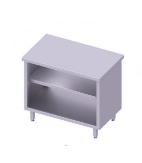 Table armoire centrale ouverte avec deux étagères, Stalgast