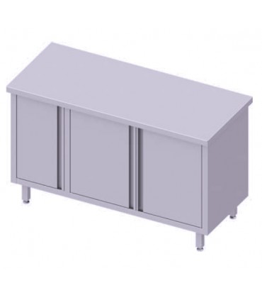 Table armoire centrale avec portes battantes, Stalgast