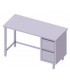 Table centrale + meuble à deux tiroirs, Stalgast