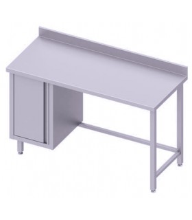 Table adossée avec placard sans étagère, Stalgast