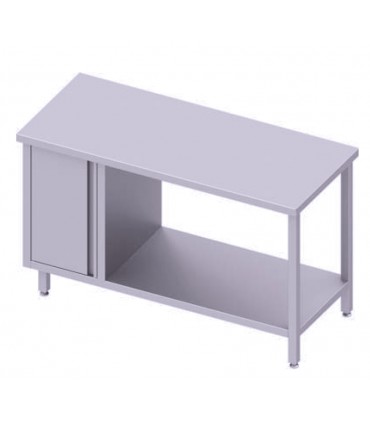 Table centrale avec placard et étagère, Stalgast Table centrale avec placard et étagère, Stalgast