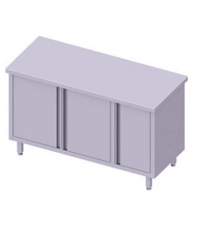 Table centrale avec placard, portes battantes, Stalgast