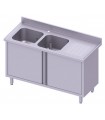 Plonge 2 bacs et portes battantes STALGAST