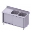 Plonge 2 bacs et portes coulissantes STALGAST