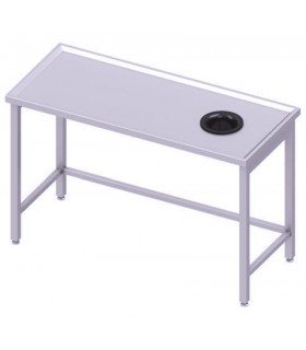 Table centrale avec trou vide-ordures sur le côté droit, Stalgast