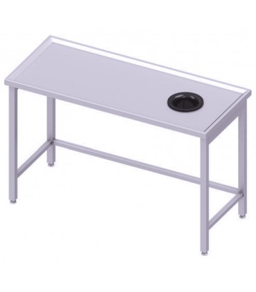 Table centrale avec trou vide-ordures sur le côté droit, Stalgast