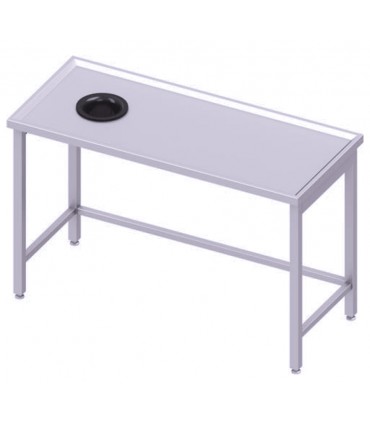 Table centrale avec trou vide-ordures sur le côté gauche, Stalgast