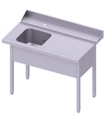 Table adossée de chargement à droite sans étagère pour lave-vaisselle capot Stalgast, Stalgast Table adossée de chargement à droite sans étagère pour lave-vaisselle capot Stalgast, Stalgast