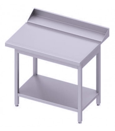 Table adossée de déchargement à droite avec étagère pour lave-vaisselle capot Stalgast, Stalgast Table adossée de déchargement à droite avec étagère pour lave-vaisselle capot Stalgast, Stalgast