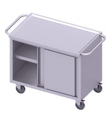 Chariot avec placard à porte coulissante, Stalgast