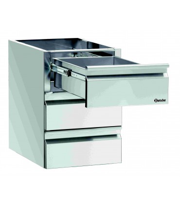 Colonne de tiroirs 3 x GN 1/1, table BARTSCHER Colonne de tiroirs 3 x GN 1/1, table BARTSCHER