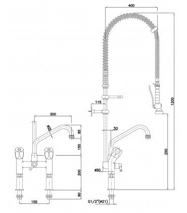 Mélangeur avec croisillons 40L-1802B BARTSCHER