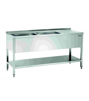 Plonge laverie 700, 2 cuves gauche BARTSCHER 306300