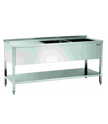 Plonge laverie 700, 2 cuves droite BARTSCHER