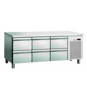 Table réfrigérée S6-150 sans dosseret Réf. 110857 BARTSCHER
