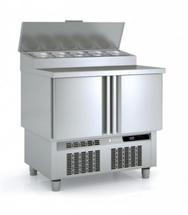 Meuble saladette 700 positif - 2 portes MFEI70-100 CORECO