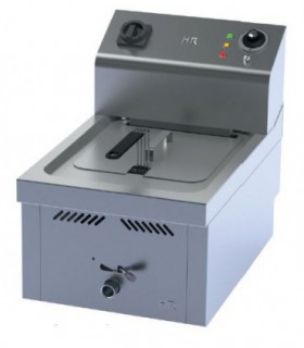 Friteuse électrique pro profondeur 650 mm 1 à 2 cuves 10 à 20 litres à  poser avec robinet de vidange - Gastro M