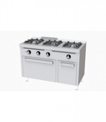 Fourneau 3 feux série 600 avec four à gaz  C3F600H HR Fourneau 3 feux série 600 avec four à gaz  C3F600H HR