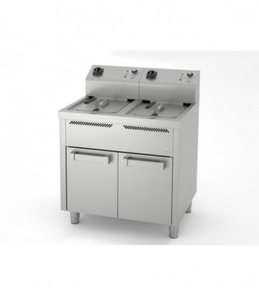 Friteuse 10L+10L triphasée 6 série 600 sur placard FD10L10LTRIF600E HR