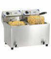 Friteuse électrique avec vanne de vidange 2 x 7 litres CFEV72B CASSELIN