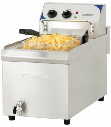 Friteuse électrique avec vanne de vidange 10 litres haut rendement CFEV10TC CASSELIN Friteuse électrique avec vanne de vidange 10 litres haut rendement CFEV10TC CASSELIN