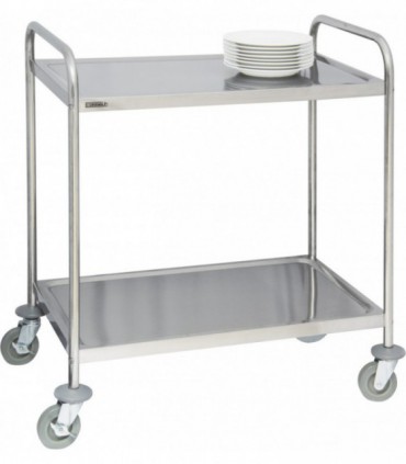 Chariot en inox 2 plateaux CCI2 CASSELIN
