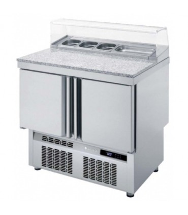 Meuble saladette 700 positif - 2 portes MFP70-100 CORECO
