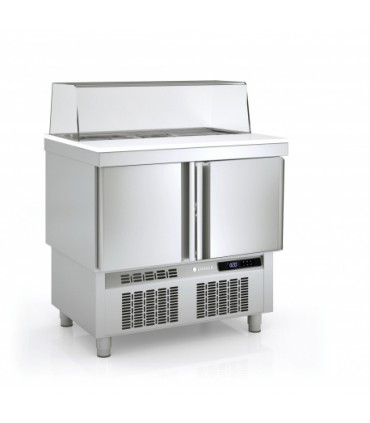 Meuble saladette 700 positif - 3 portes MFS-100-C CORECO