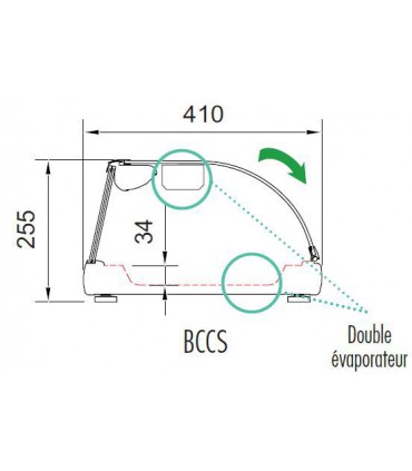 Vitrine sushis à poser BCCS-4 CORECO