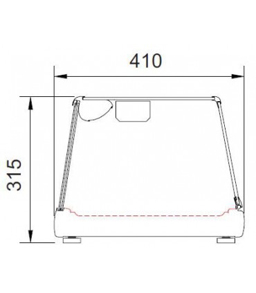 Vitrine sushis à poser BPS-4 CORECO