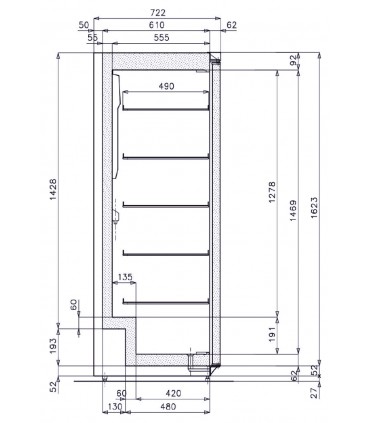 Armoire de stockage A+ 660 N Blanc ou Inox IARP