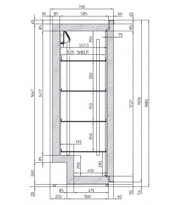 Armoire de stockage A+ 660 P Blanc ou Inox IARP