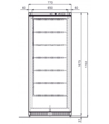 Armoire de stockage AB 500 N Blanc ou Inox IARP
