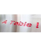 Table centrale - adossée